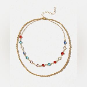 Crystal decor necklace #1429